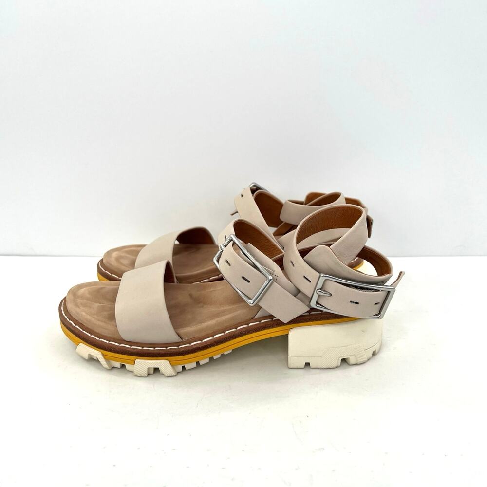 rag & bone Beige and Yellow Platform Sandals - Picture 6 of 10